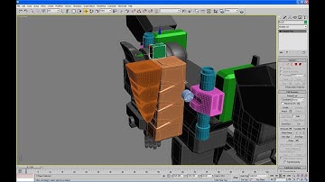 16 robot 3ds max tutorial - MEGAZORD Daizyujin 3D - Body modeling part. 07/09