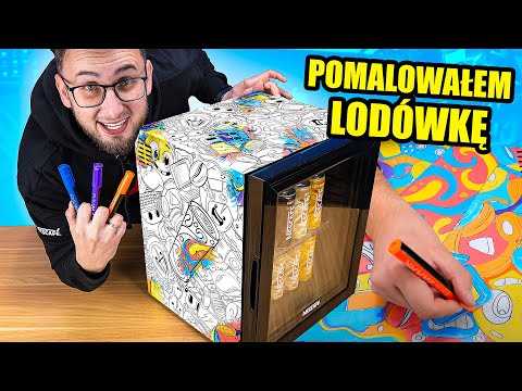 I painted a fridge in crazy DOODLES for Nescafé