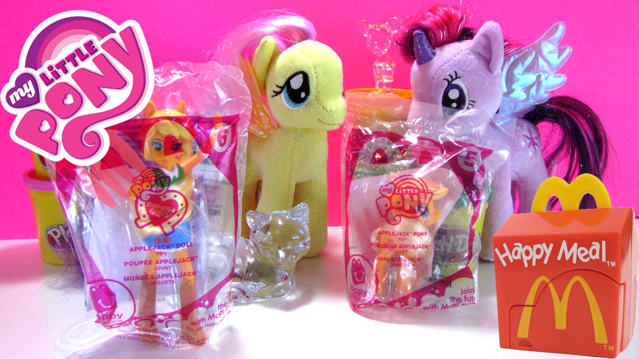 My Little Pony McDonald's Happy Meal Toys, Applejack pony and Equestria ...