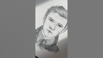 #drawing #fypシ #sketch #artist #art #artworks #tomholland #spiderman #foryou #foryoupage #pendrawing