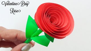 Valentine's Day Rose For Boyfriend • Valentine day gift ideas 2022 • How to make paper rose at home