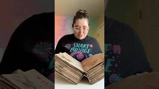 Making the GIANT TOME cover! #paperbagbook #paperbag #junkjournal #bookbinding #sketchbook #booktube