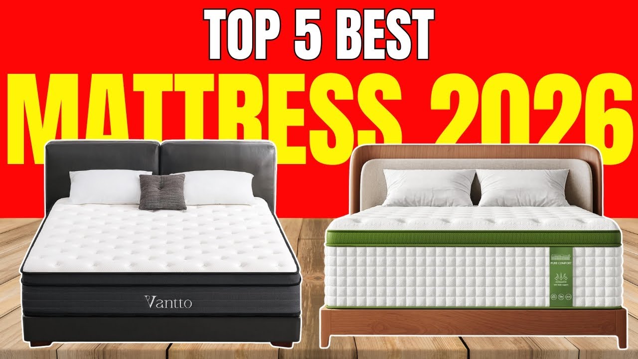 Top 5 Best Mattress 2026 | Hybrid & Memory Foam Mattress Review