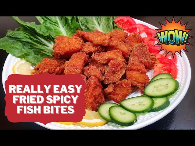 How To Make Fish Nuggets  Easy Crispy Fried Fish Bites 