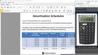 Financial Calculator - HP10B II Plus Loan Amortization screenshot 5
