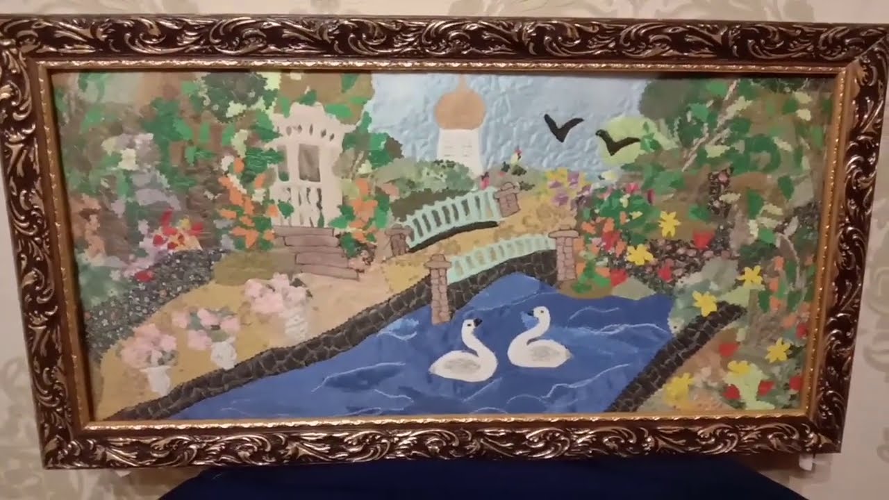 Лоскутная картина.  Рисуем лоскутами.