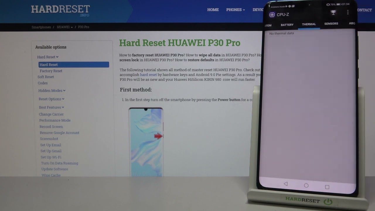 Huawei P30 Pro - Performance Test by CPUZ Benchmark! | Kirin 980