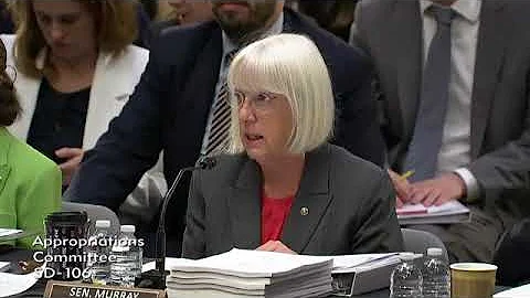 Appropriations Committee Chair Senator Patty Murray Gives Opening Statement at Committee Markup