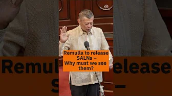 Remulla to release SALNs: Why must we see them?