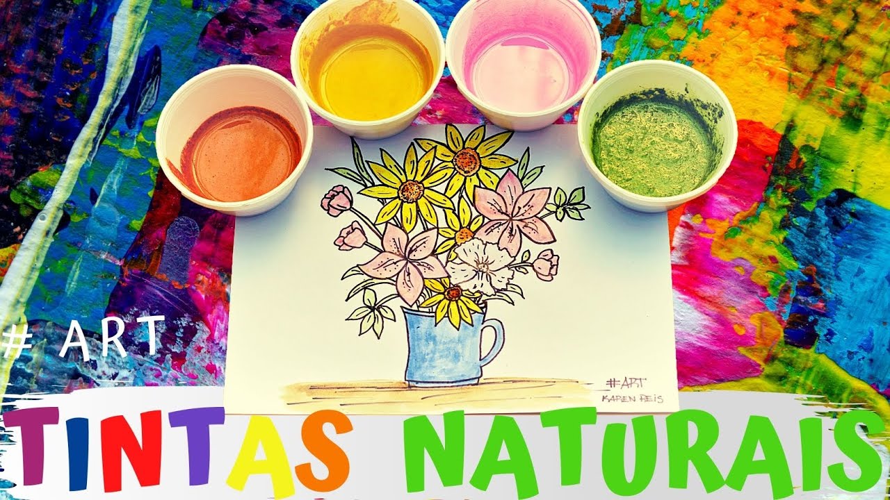 Tintas Naturais! Aprenda como fazer tinta caseira. - YouTube