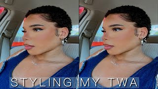 STYLING 4C TWA | SHINGLING METHOD | SHORT NATURAL HAIR