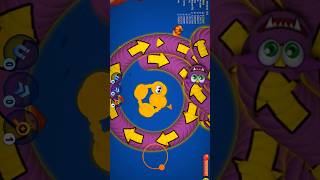 Worms Zone 🐍 Magic Gameplay 💪 #shorts #snakegame #saampwalagame #wormszone #games #op