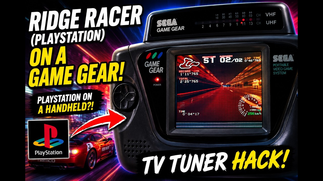 Sega Ridge Racer Ridge Racer Hi Spec demo on Sega GAME GEAR feat. TV Tuner - YouTube
