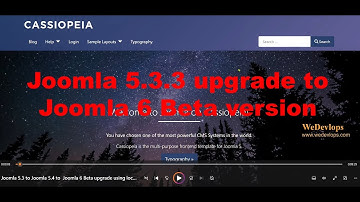 Joomla 5 3 to Joomla 5 4 to  Joomla 6 Beta upgrade using local computer and XAMPP