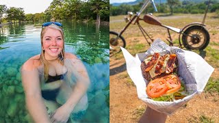 Motorcycle Camping Trip in the Texas Hill Country | Three Sisters Ride | Biker Bars | Swimming Holes