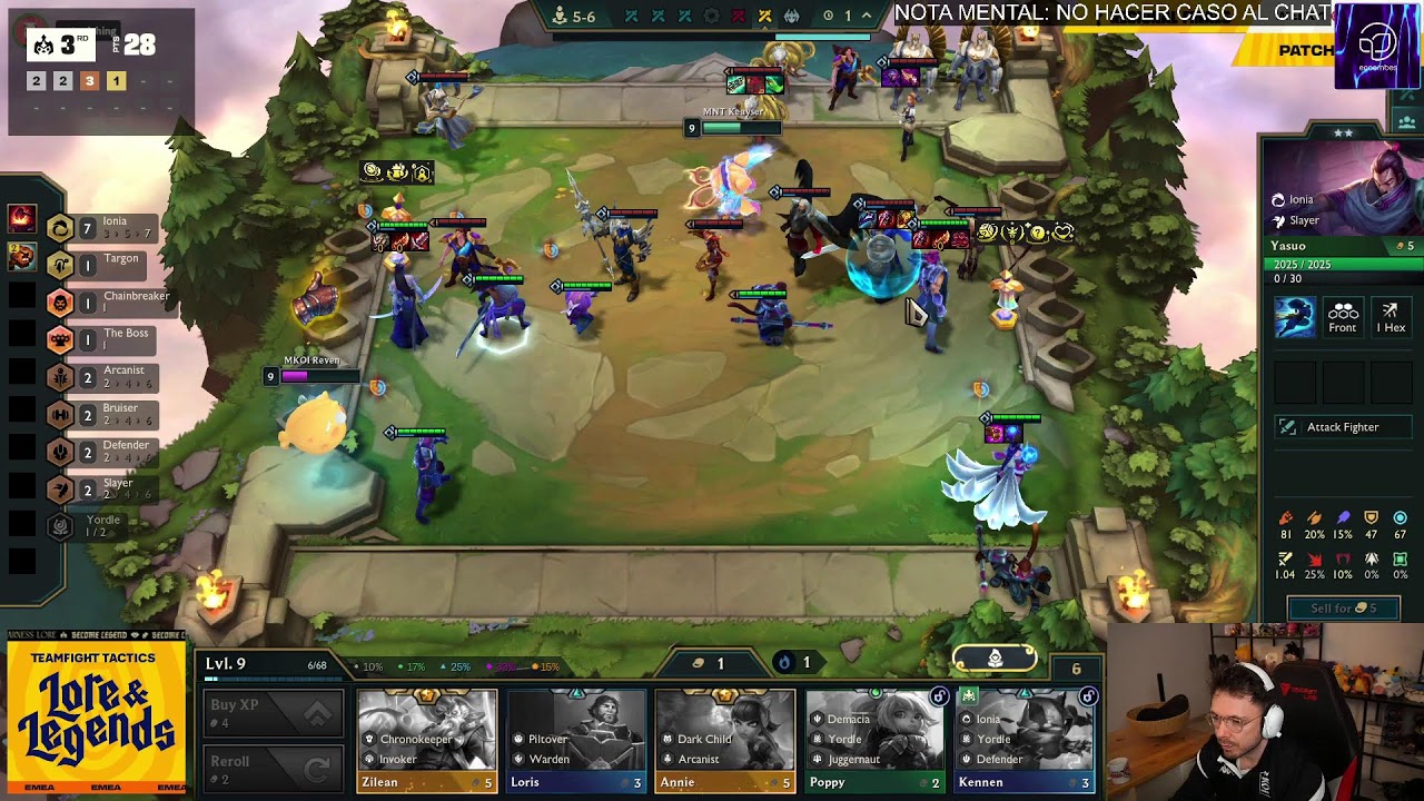 TORNEO REGIONAL🏆Necesito TOP 16/40 para mantenerme en el Tier 1😈#TFTRegionalFinals