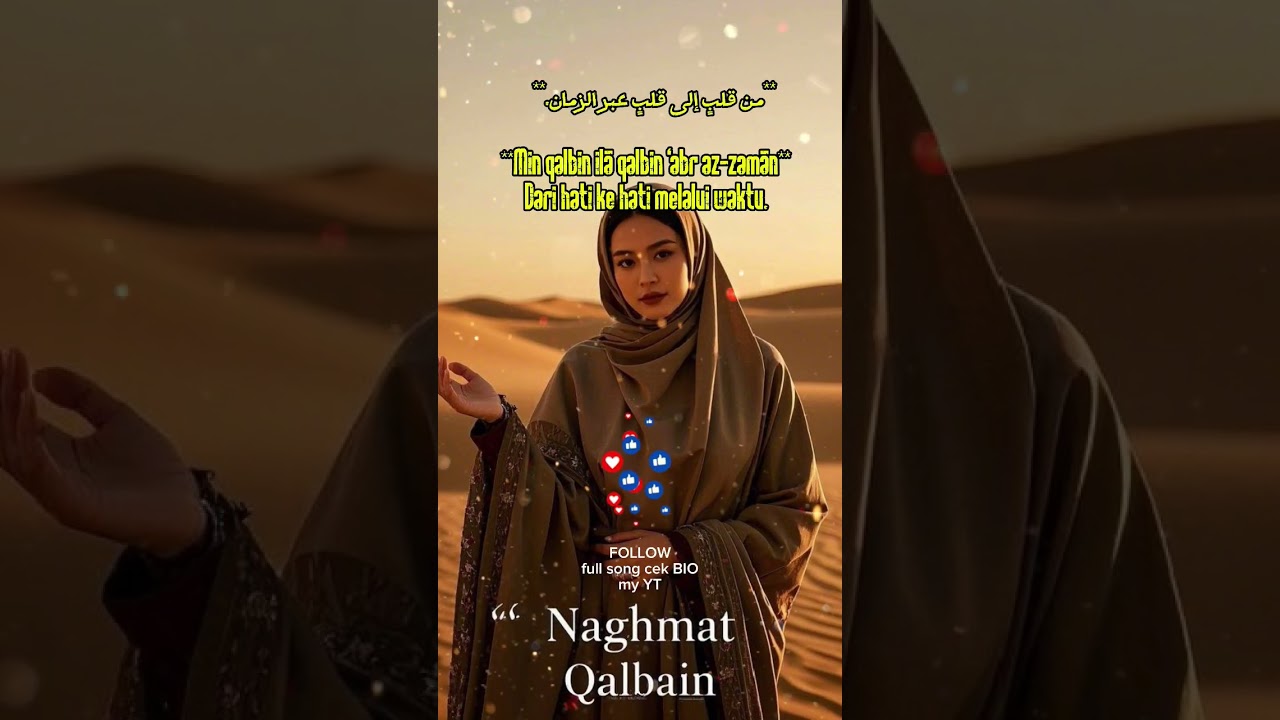 Naghmat Qalbain نغمة قلبين ( Melodi dua Hati) - new song by MusicAI (ArabicIndo) 
