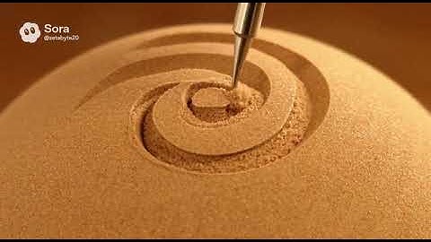 Satisfying Kinetic Sand Spiral Carving Loop | Ultra-Realistic Macro ASMR Texture Visuals