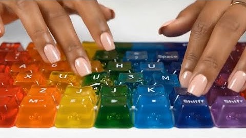 Which Ai keyboard would you choose? ASMR relaxation video VEO3 satisfying relaxing sleep 