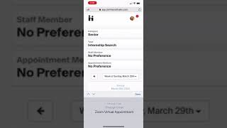 Steps to set up a virtual appointment on the Handshake.