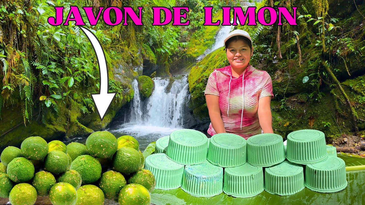 Fabrique mi propio JAVON DE LIMON facil y rapido en el campo - NATHALIA
