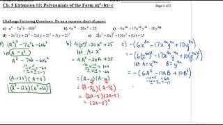Math 9H Chapter 5 Extension 3 Part 2