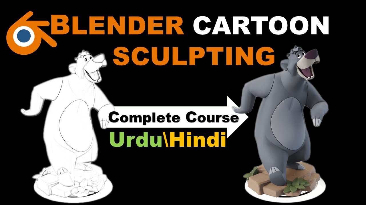 3D cartoon sculpting in blender complete course in Hindi YouTube