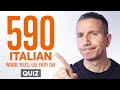 Quiz | 590 Italian Words You'll Use Every Day - Basic Vocabulary #99
