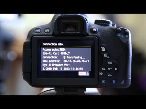 Canon T4i with Eye-Fi Card Direct Mode