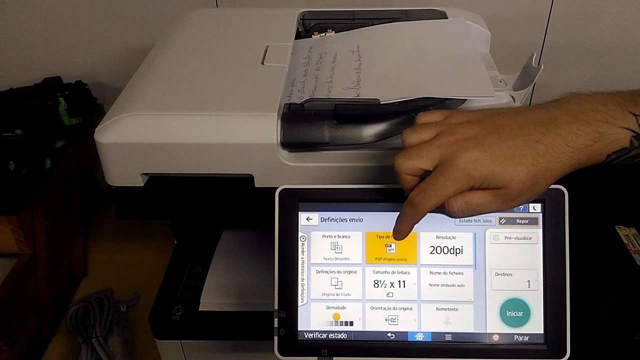 IPSEMG/DEGEP - Como digitalizar o documento na RICOH IM 430 F - YouTube