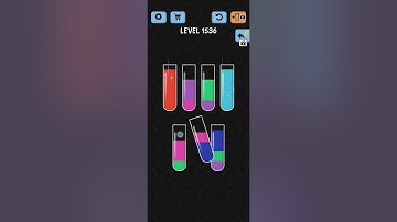 Water Color Sort Level 1536 1537 1538 1539 1540 WalkThrough Solution Gameplay