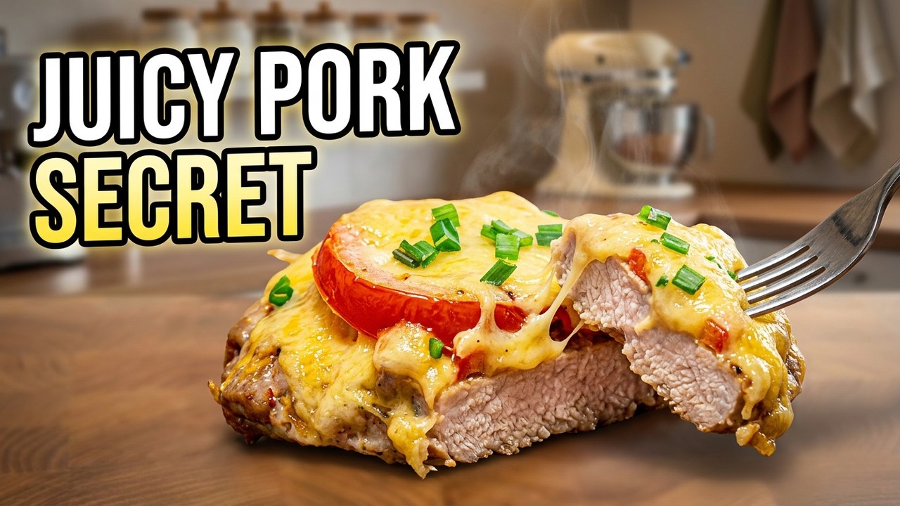 Juicy pork | golden chops with tomatoes and cheese - YouTube