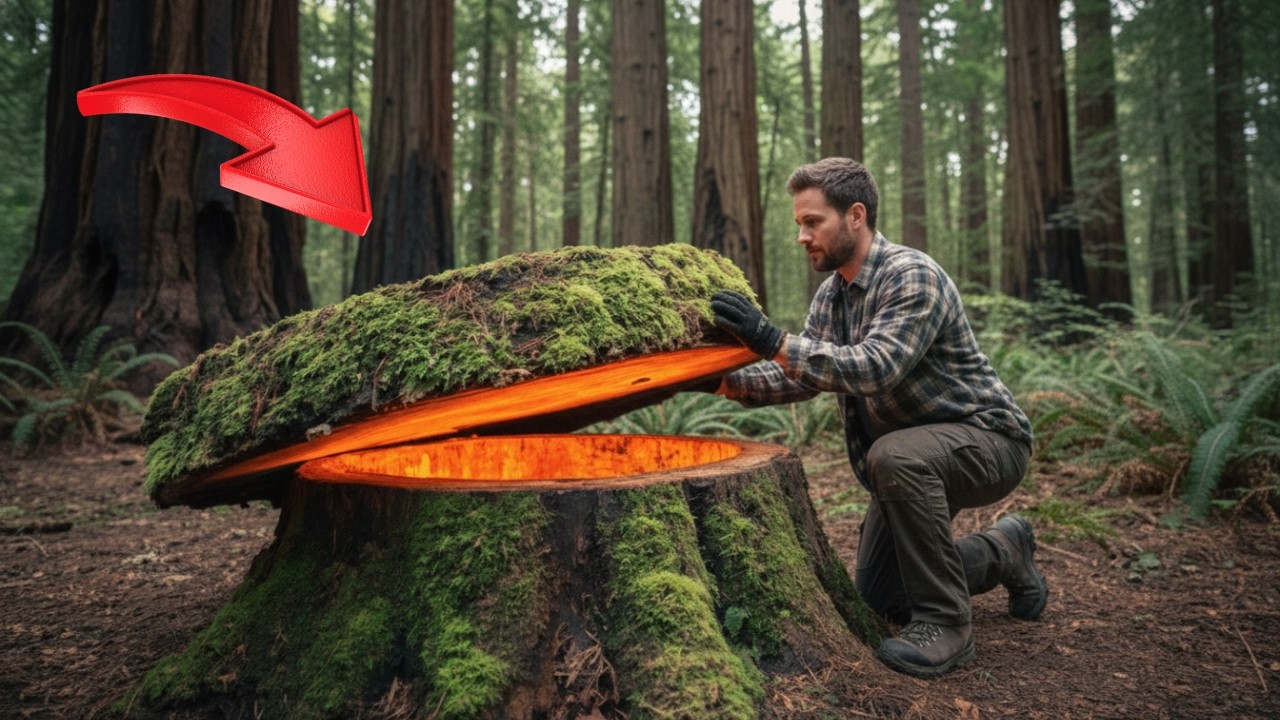 Hombre Construyó un Bunker  OCULTO y SECRETO en el Bosque y Nadie Puede Encontrarlo (Inicio a Fin)
