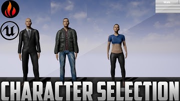 Unreal Engine 4 - Character Selection / Part 3
