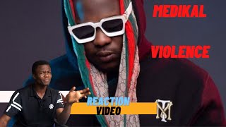 Medikal - Violence ( Freestyle Video) || REACTION VIDEO