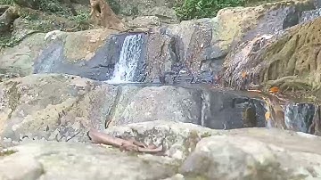 Câu cá giải trí , đi chơi khám phá dòng thác , cảnh thác nước , núi rừng hoang sơ rất đẹp