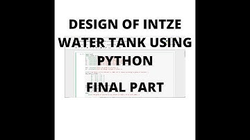 Learn Python with Design of Intze Tank (P2) | Nepali