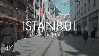 Istanbul | City Center | Walking Tour | 4K