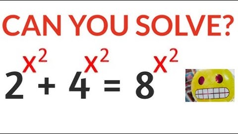 Can you Solve the Exponential Equation? | Challenging Algebra Problem
