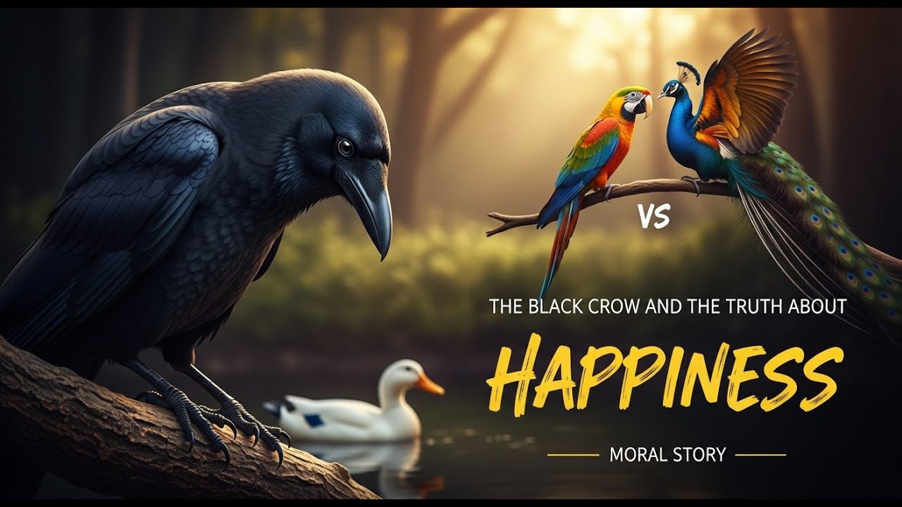The Black Crow and the Truth About Happiness | Moral Story #moralstory 