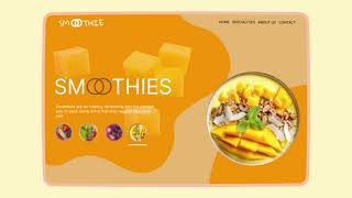 Full Smoothies Web App UI Animation | Motion Graphics Concept Update