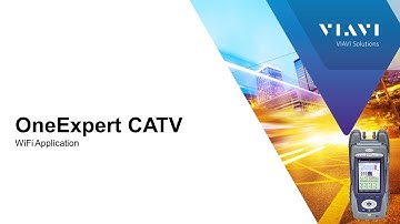 VIAVI OneExpert CATV: WiFi Application