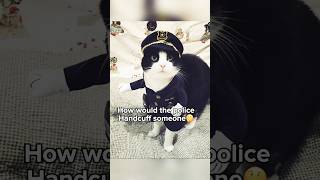 How could the police handcuff someone with one arm🧐 #fypシ #funny #trending #viral #shorts #memes