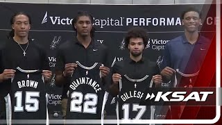 WATCH: San Antonio Spurs introduce their 2026 NBA Draft class