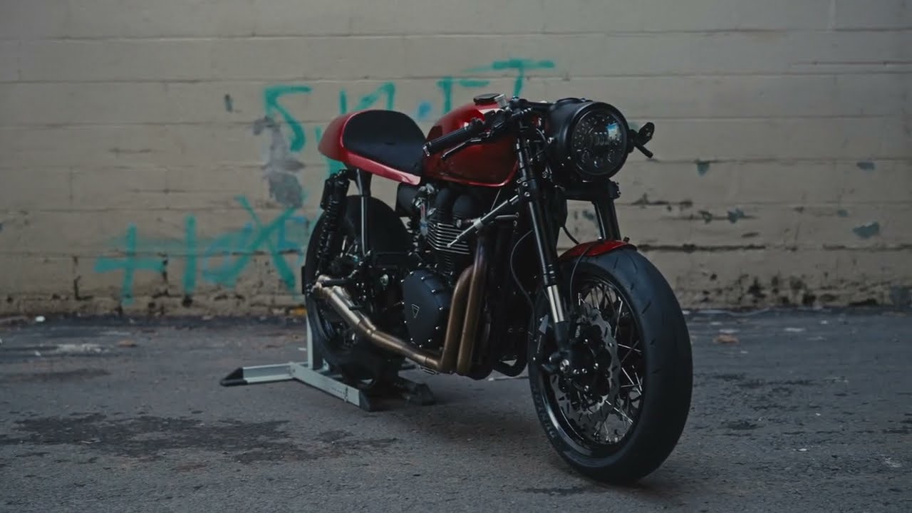 Custom 2007 Triumph Thruxton Cafe Racer by A&J Cycles