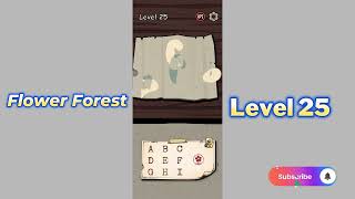 Flower Forest Word Puzzle Level 25 walkthrough 🌼🌿 | Relaxing Nature & Puzzle Fun | Mini Boss 🌸🧠 screenshot 2