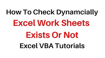 Check if a Worksheet Exists or Not Using VBA Userform