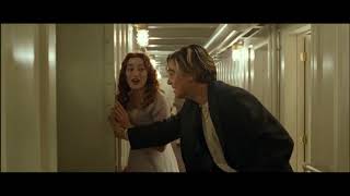 Titanic - Lovejoy chases Jack and Rose - Scene