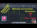 How to Create a Feet inches Dimension style for a Millimeters Environment in AutoCAD