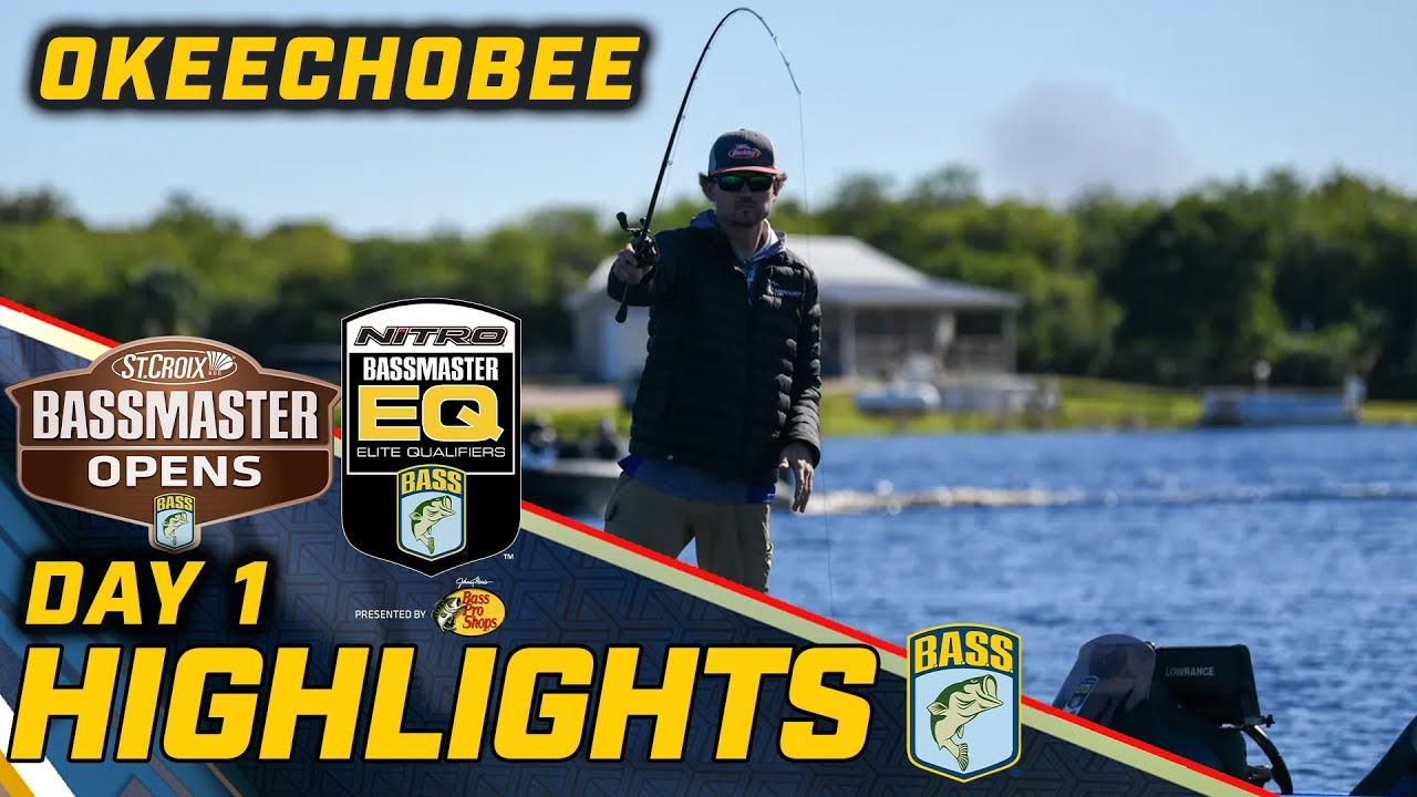 Основные моменты: день 1 в Bassmaster EQ на озере Окичоби